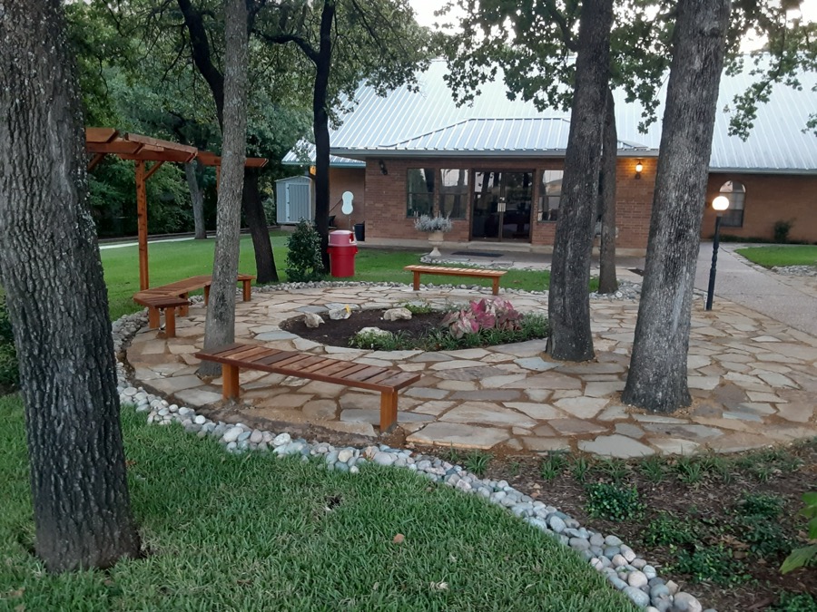 JC Landscaping — stone patio and pathway build